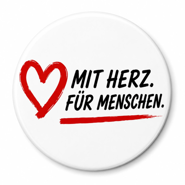Magnet "Mit Herz für Menschen"